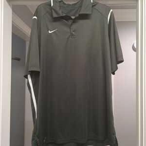 Nike Men's Dark Gray Polo Shirt Size XXL